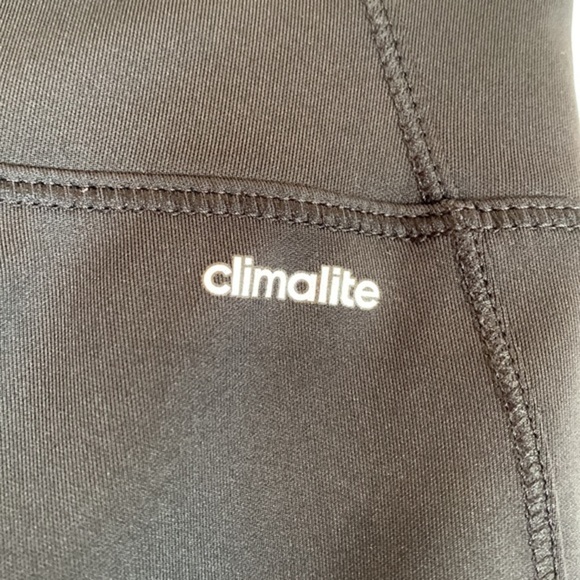 Adidas Climalite Black Cropped Athletic Leggings - Picture 6 of 10